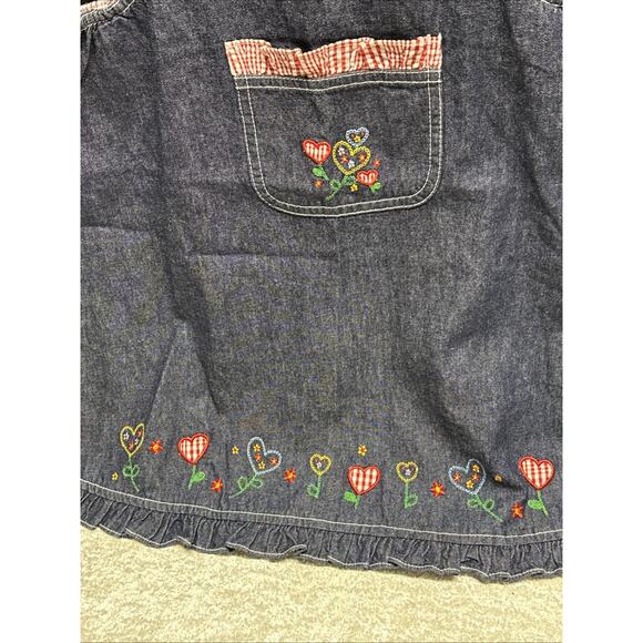 SAMARA Girls Denim Jumper dress Vintage 80’s y2k Size 4 - Picture 11 of 12